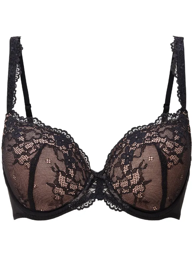 LingaDore DAILY Lace T-Shirt BH Black taupe