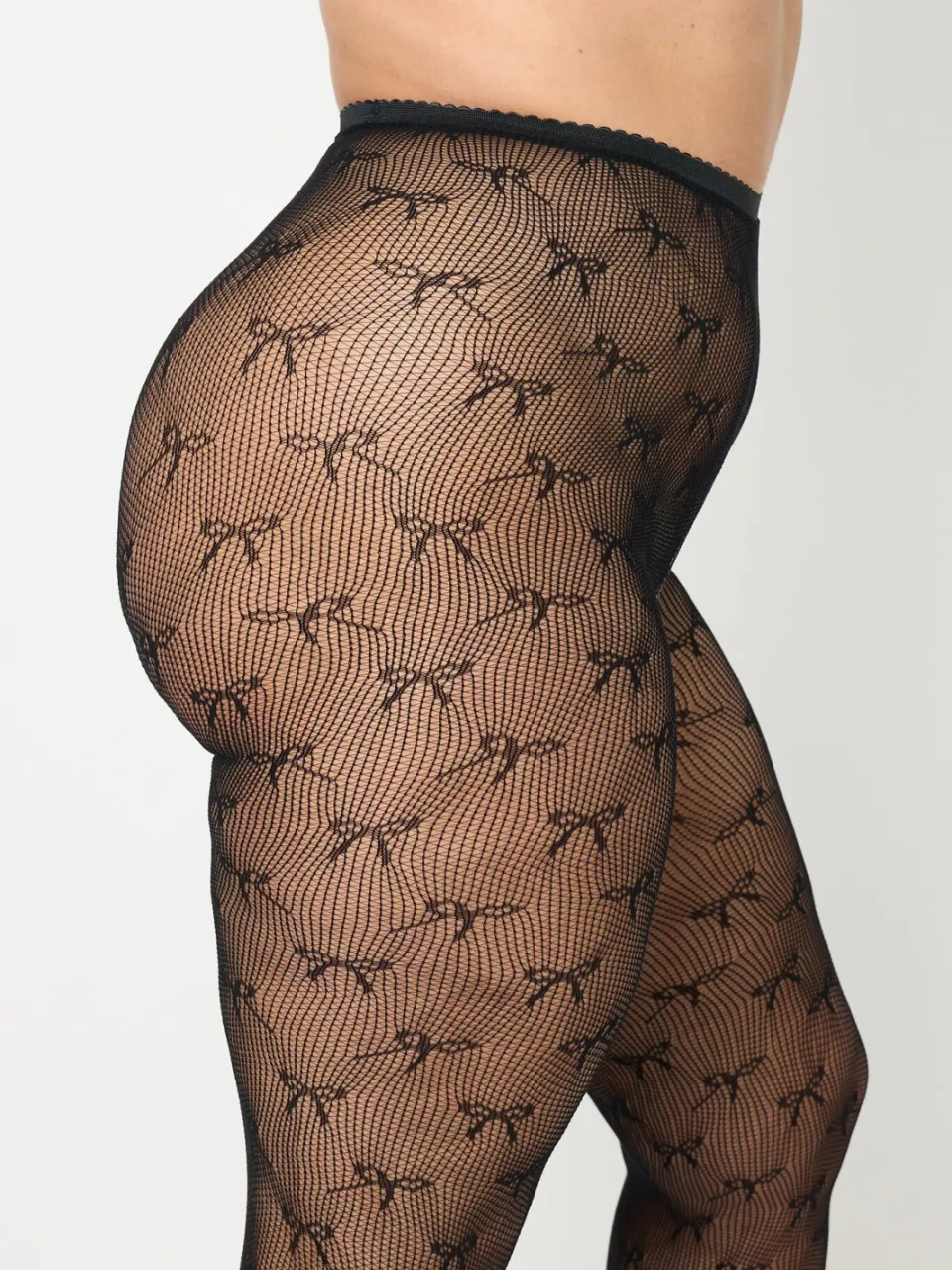 Yours Zwarte Strik Visnet Panty-48, foto 2