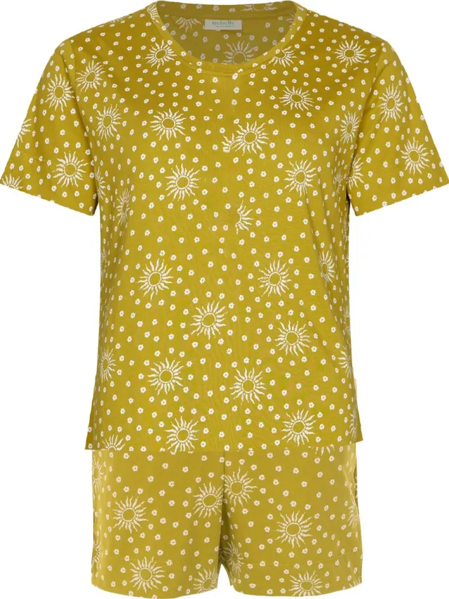 Rebelle MyRebelle - Shortama- Sunny Holiday - Katoen - Groen