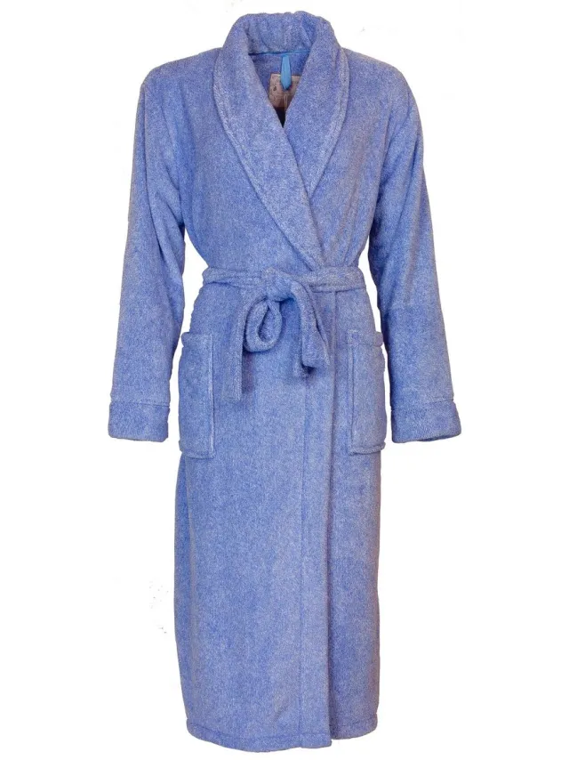 Tenderness Dames Badjas - Fleece - Blauw