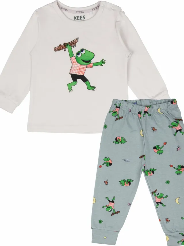 Kuuk'n Kees Wit/Groen Pyjama maat 74/80 2020462 Groen / Wit