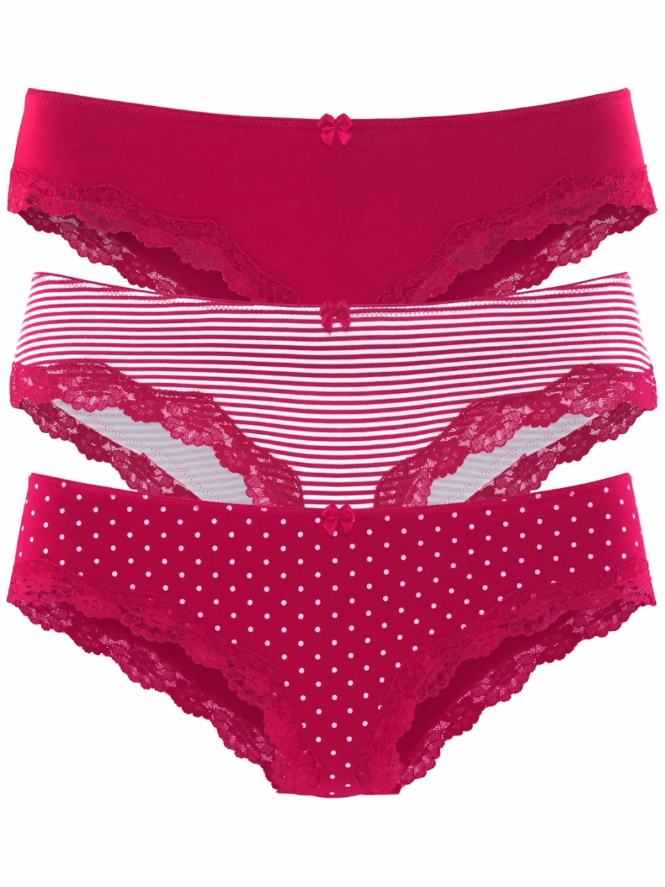 Bikinislip rood gestippeld, foto 2