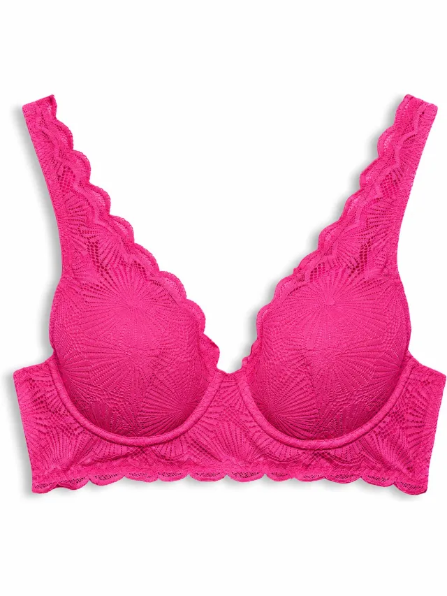 Esprit BH The Perfect Fit – Voorgevormde Kanten BH met Beugel – Fuchsia Roze –