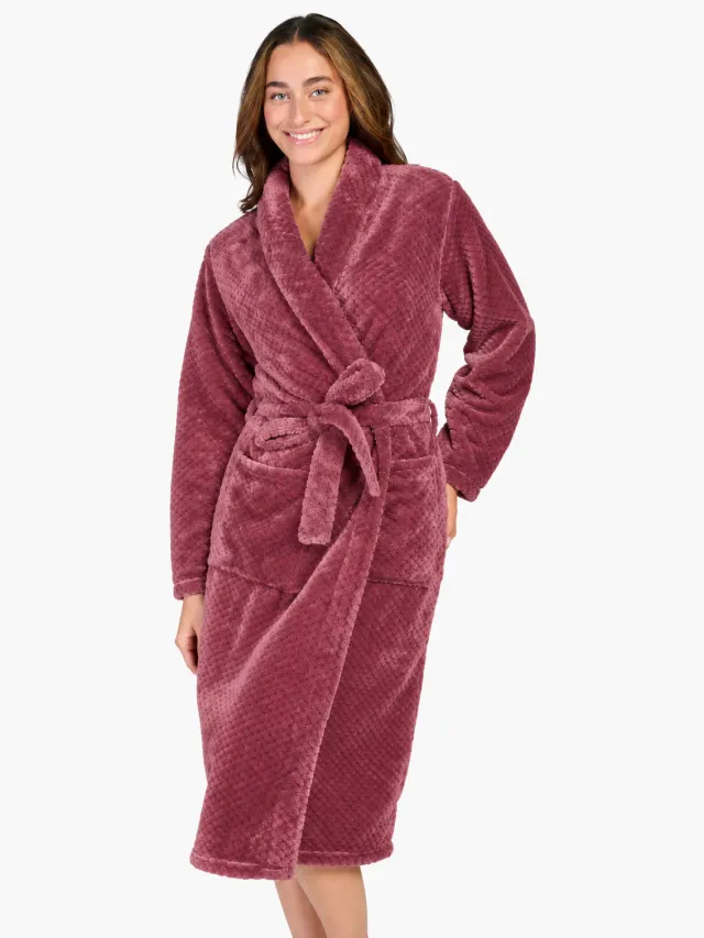Ten Cate fleece badjas - roze