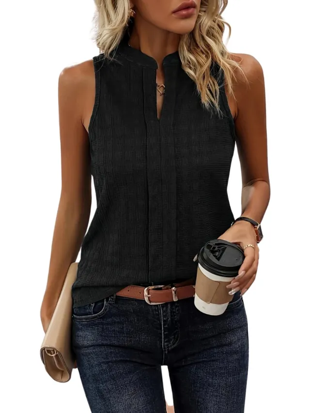 Nivard Topje Dames - Kleding - Shirt - Blouse - Kort - Volwassen - Zwart