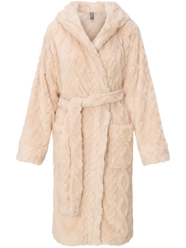 LingaDore Fleece robe zand