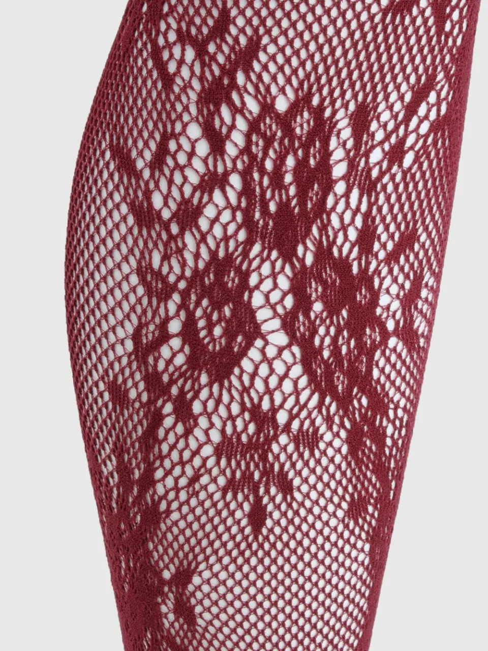 boohoo Dames Plus Panty's met kanten details bordeaux rood, foto 3