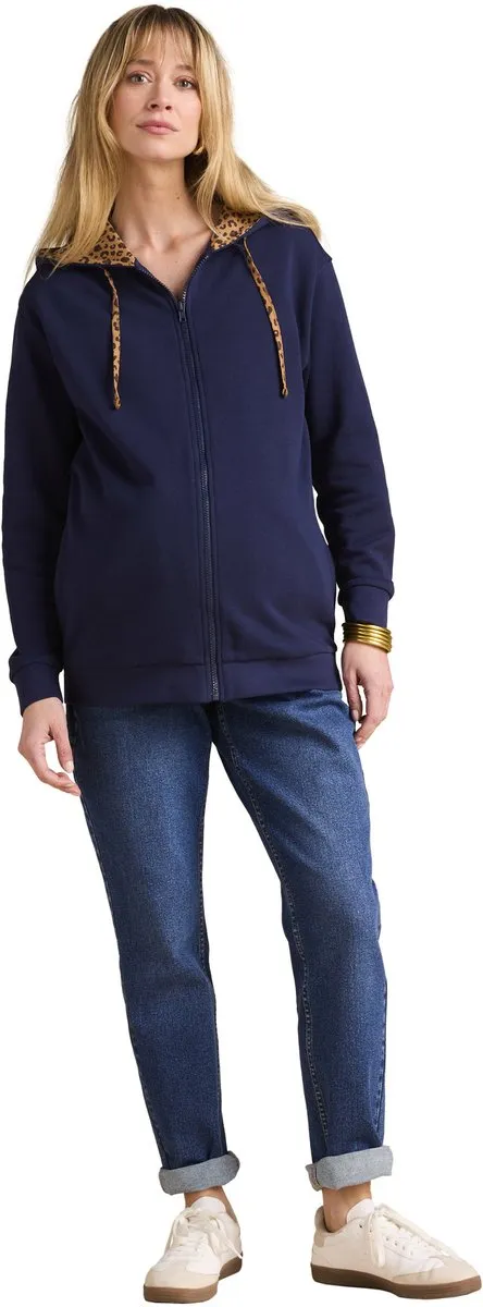 Envie de Fraise Evolutieve rits-sweatshirt met ENVIE DE FRAISE babybeschermer marineblauw