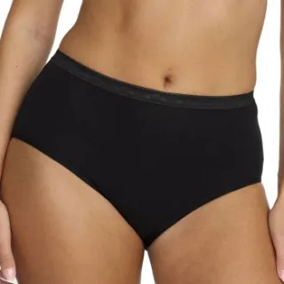 Damella Classic Cotton Midi Brief zwart Zwart,Wit,Beige,Roze