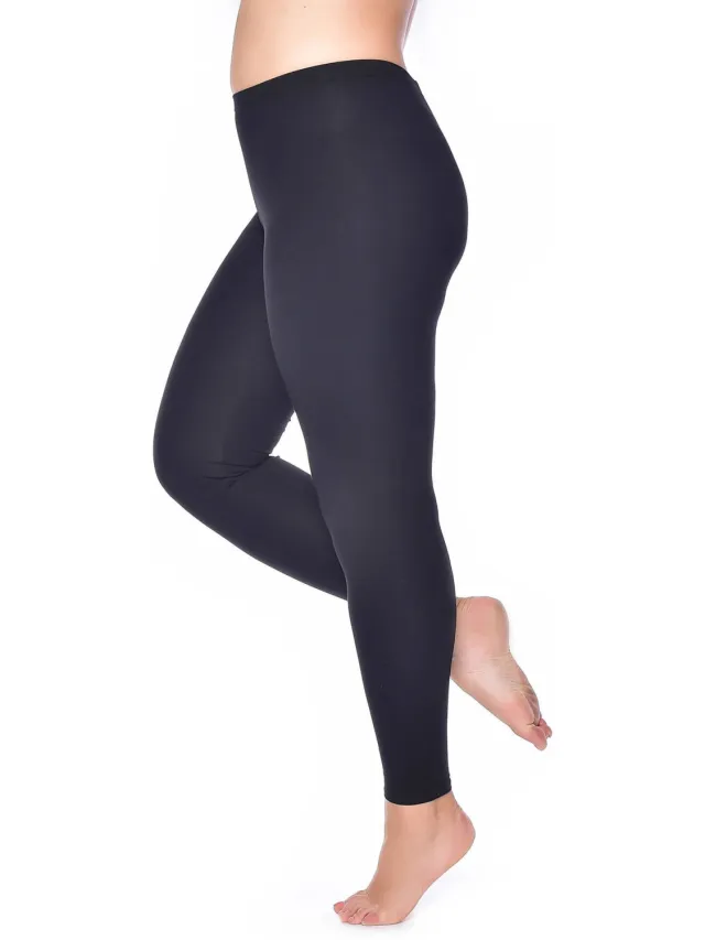 Pamela Mann Plus Size voetloze panty 90 denier zwart