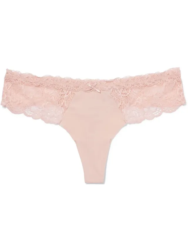 HEMA Damesstring micro lichtroze (lichtroze)