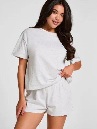 Hunkemöller Pyjamaset Katoen Grijs