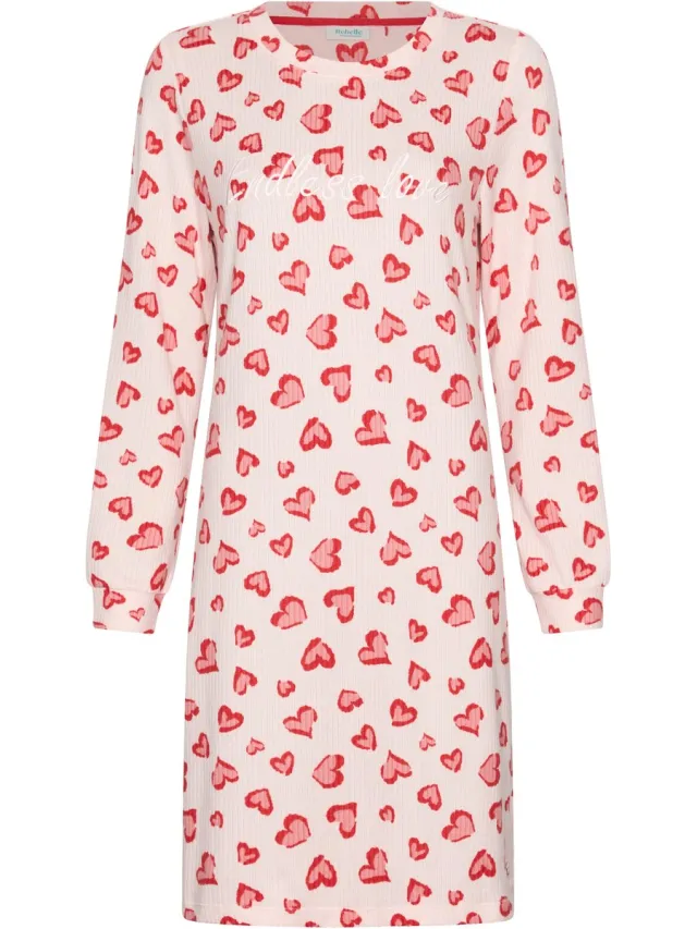 Rebelle MyRebelle- Nachthemd - Endless Love - Fleece - Roze