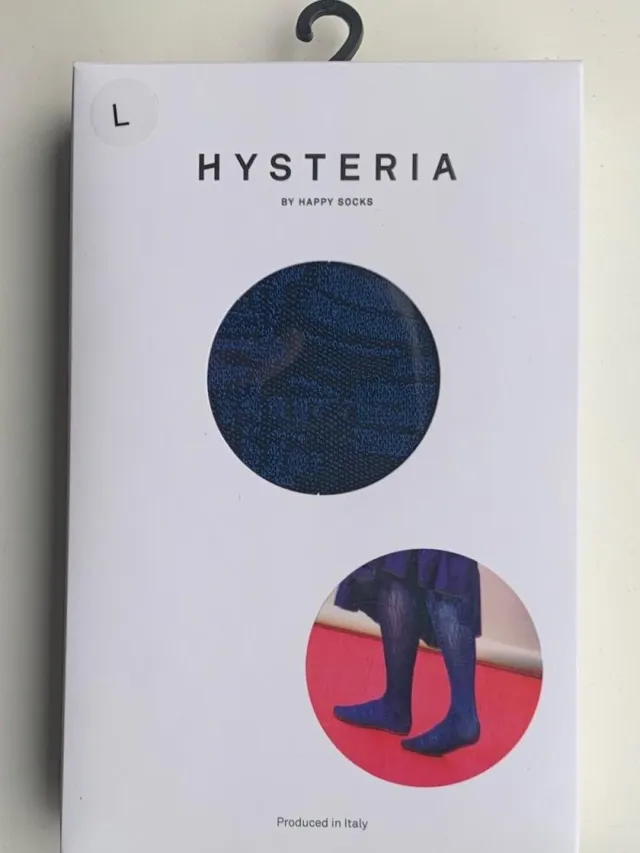 Happy Socks 3 stuks Happy socks, "Hysteria " Sophia Tights - Panty, ( 44-46 ) Blauw