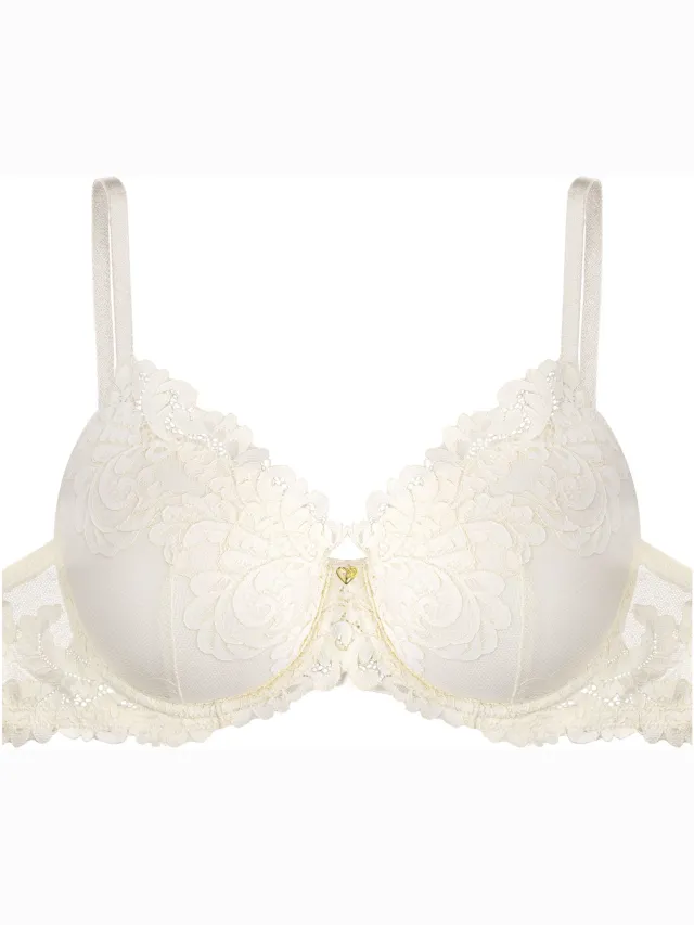 ESOTIQ Lynn - Push-upbeha - 65F - Kant - Uitneembare vullingen Geel