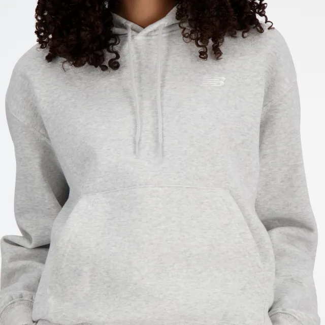 New Balance Sport Essentials Fleece Hoodie Dames Trui - GREY