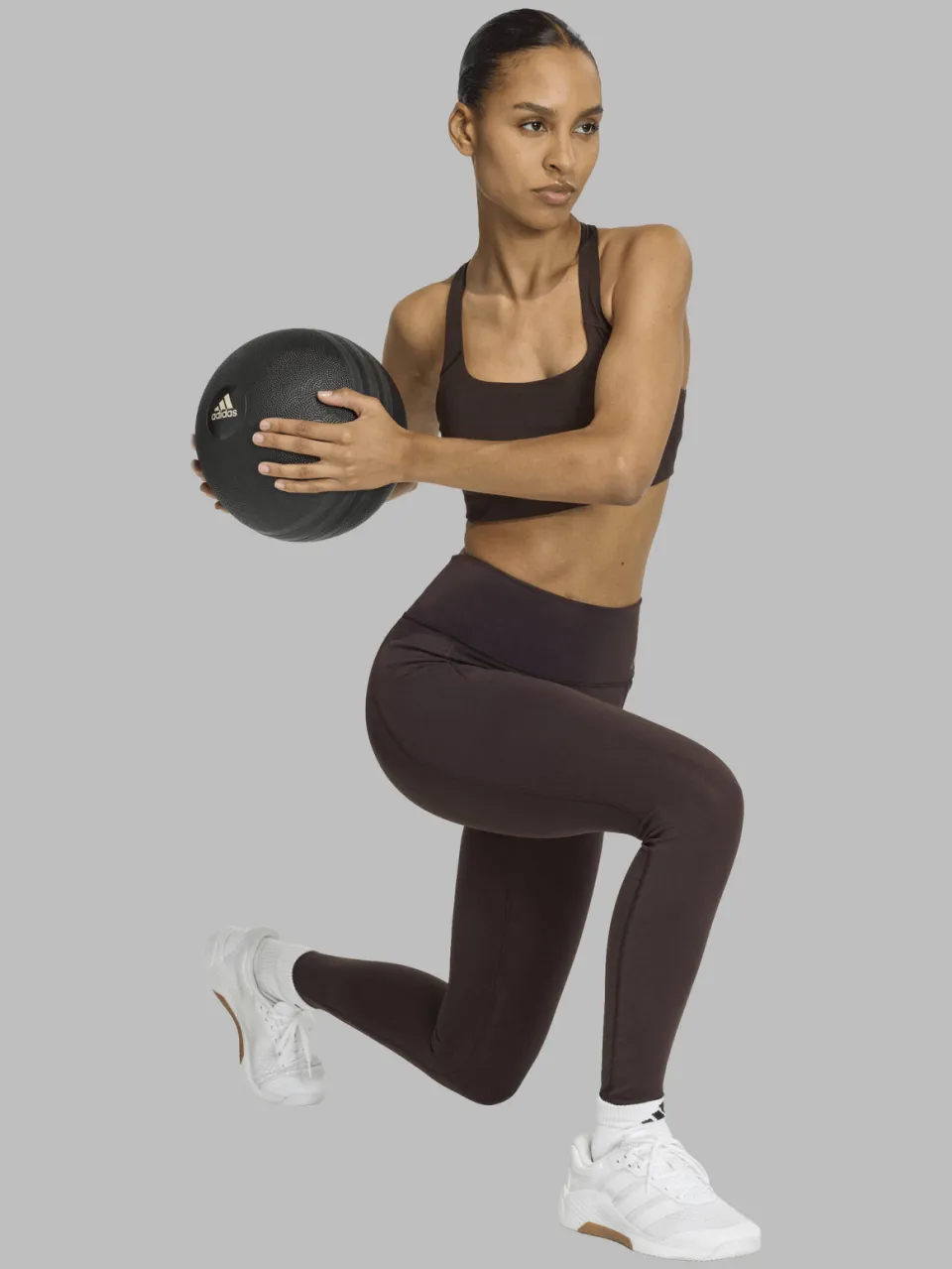 Adidas Performance sport-bh medium support - bruin