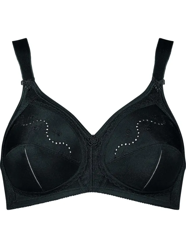 Triumph Doreen + Cotton 01 N beha zonder beugel zwart