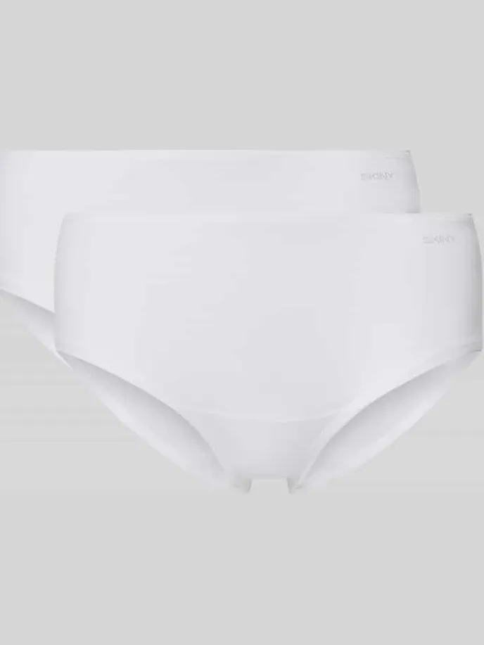 SKINY Slip met logo en elastische band Wit