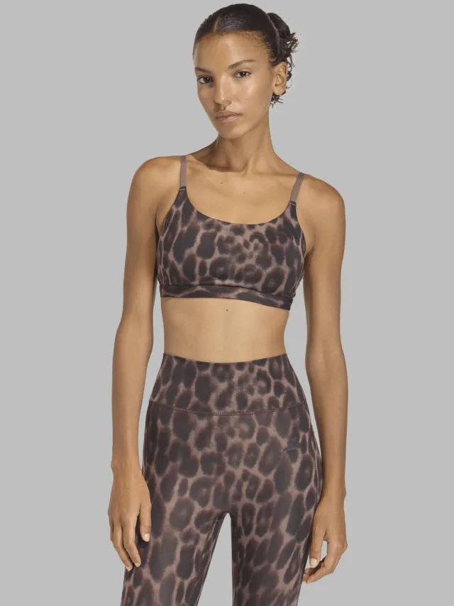 Adidas Performance Optimé sport-bh light support - panterprint bruin/zwart, foto 4