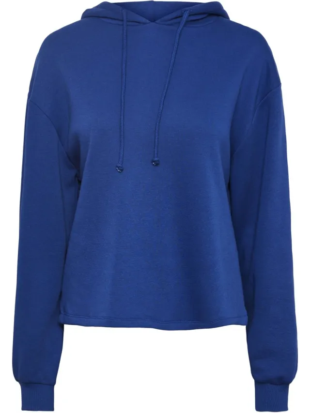 Pieces Hoodie - Loungewear Top - Chili Colours - Jogging Hoodie met capuchon - Felblauw /