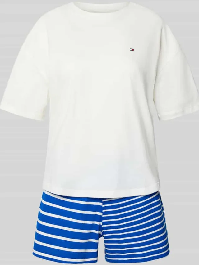 Tommy Hilfiger regular fit pyjama van puur katoen Bleu
