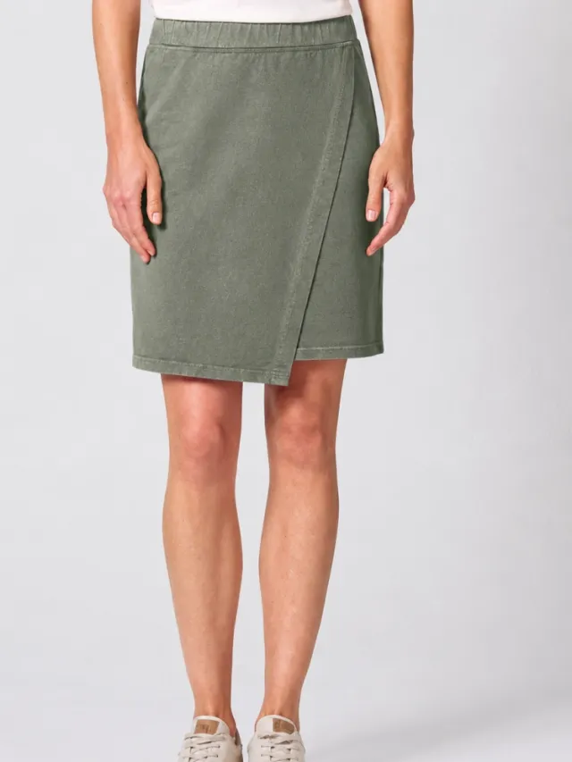 HempAge dames vegan Rok Wrap Mosgroen