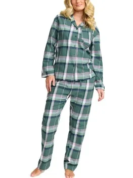 Damella Cotton Flannel Pyjamas Rood,Grijs,Versch.kleure/Patroon,Roze,Blauw,Bruin,Groen