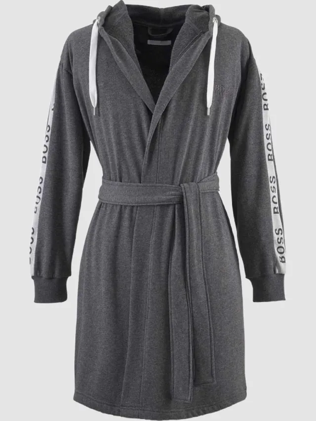 Hugo Boss badjas - Sense - Charcoal Donkergrijs