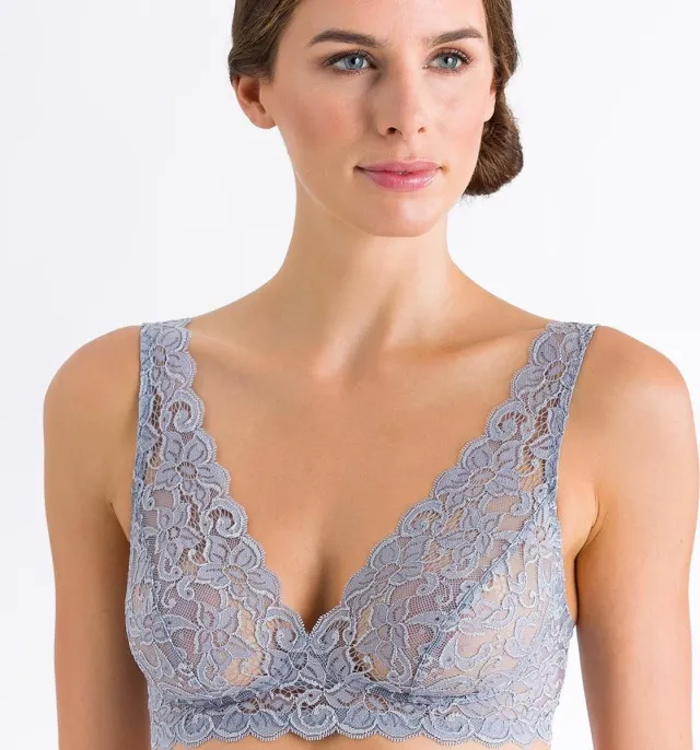 Hanro Bralette - Moments - Grijs - EU 70B / FR