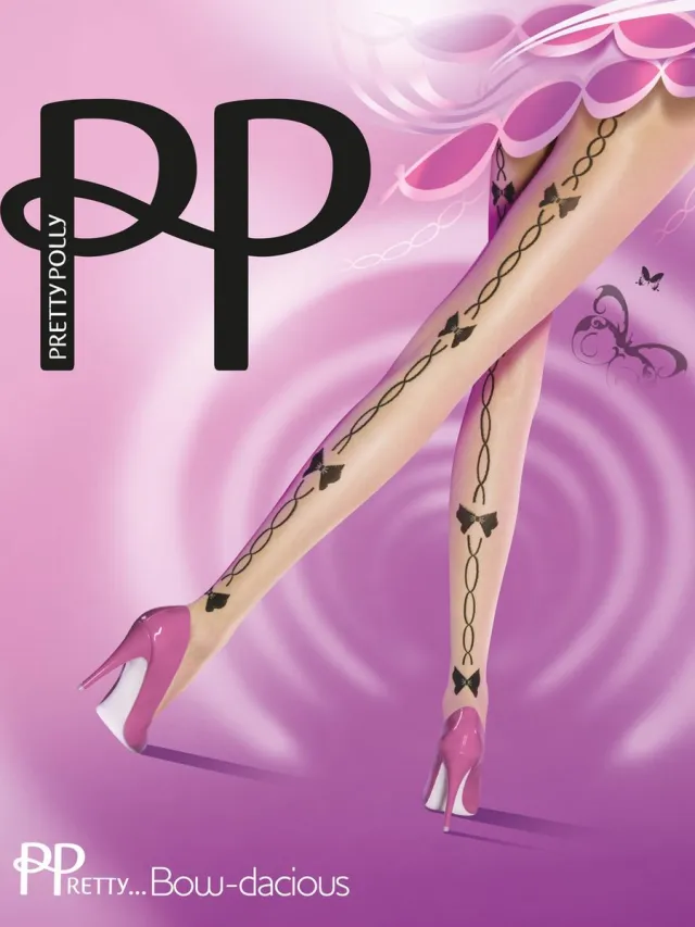 Pretty Polly Panty - Fashion - Bow Backseam - One Size - 36/42 - Nude