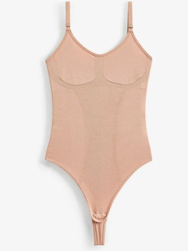 Next Dames - Body met krachtige buikcorrectie - Huidkleur Pastel Rose Nude
