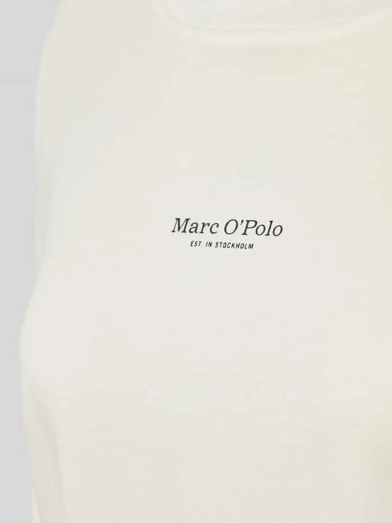 Marc O'Polo Regular fit pyjamabovendeel van puur katoen wit, foto 3