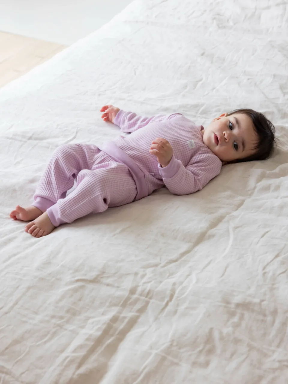 Feetje unisex wafel pyjama lila, foto 5