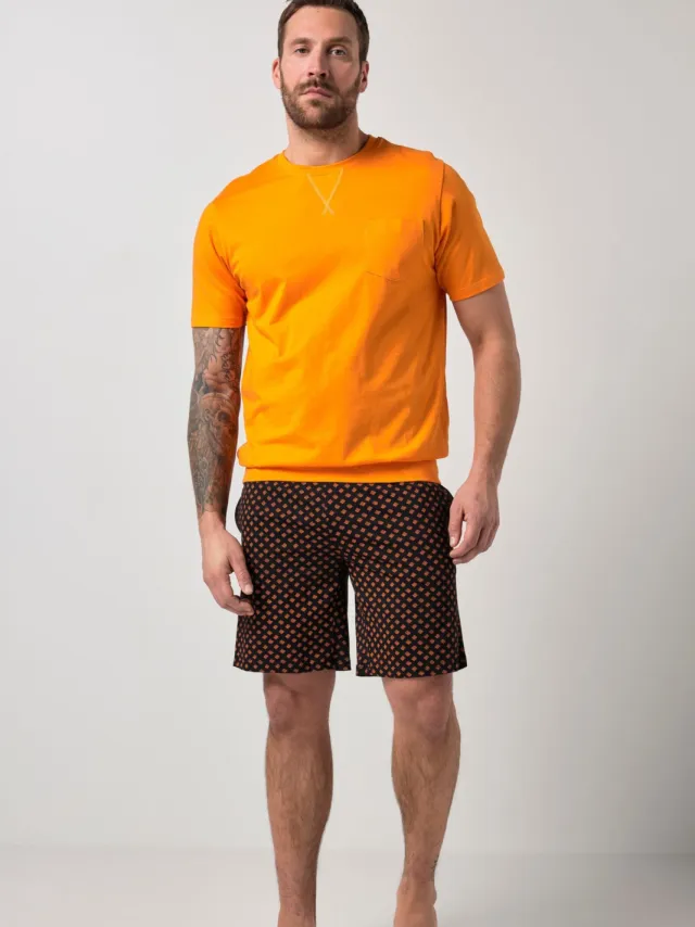 JP1880 Bauchfit pyjama oranje