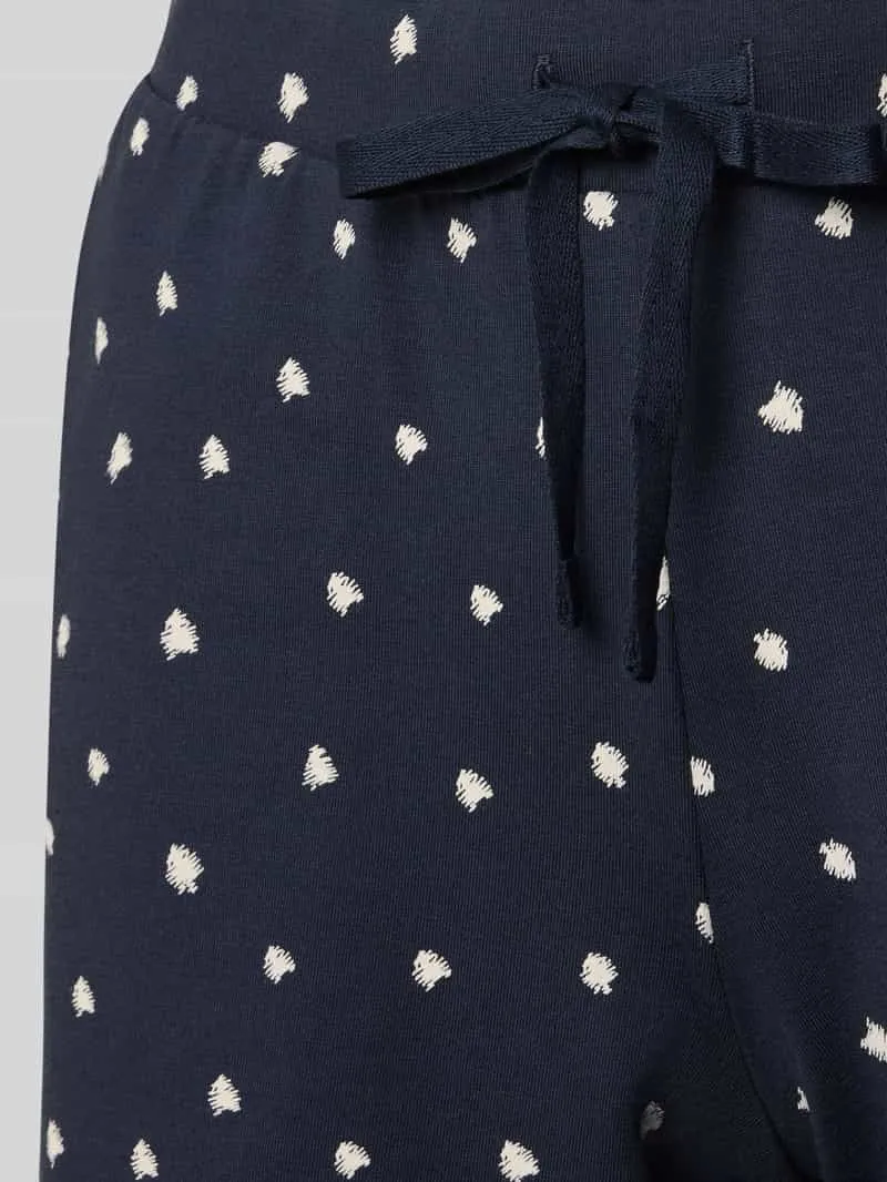 Schiesser Regular fit pyjama-short uit katoenmix donkerblauw, foto 3