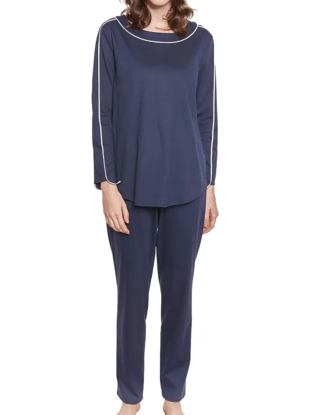 Féraud Dames Pyjama Basic navy