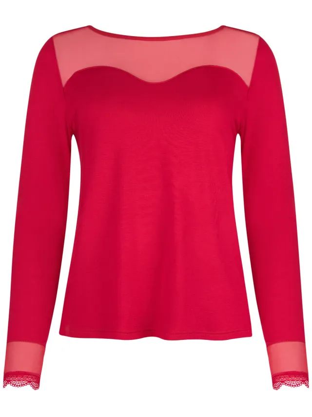 Lisca Roxanne pyjamatop rood