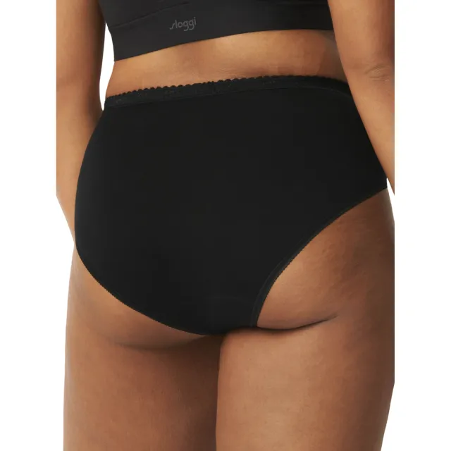 Sloggi CHIC Midi slips 4-pack zwart