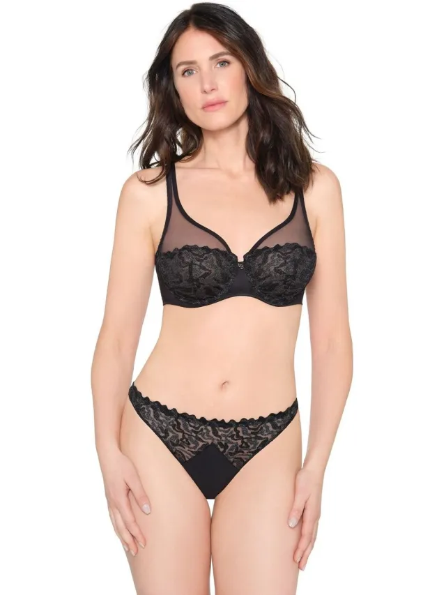 Louisa Bracq Electric Waves Triangel Beugel Bh 49411 494 NOIR - maat EU 80B / FR Zwart