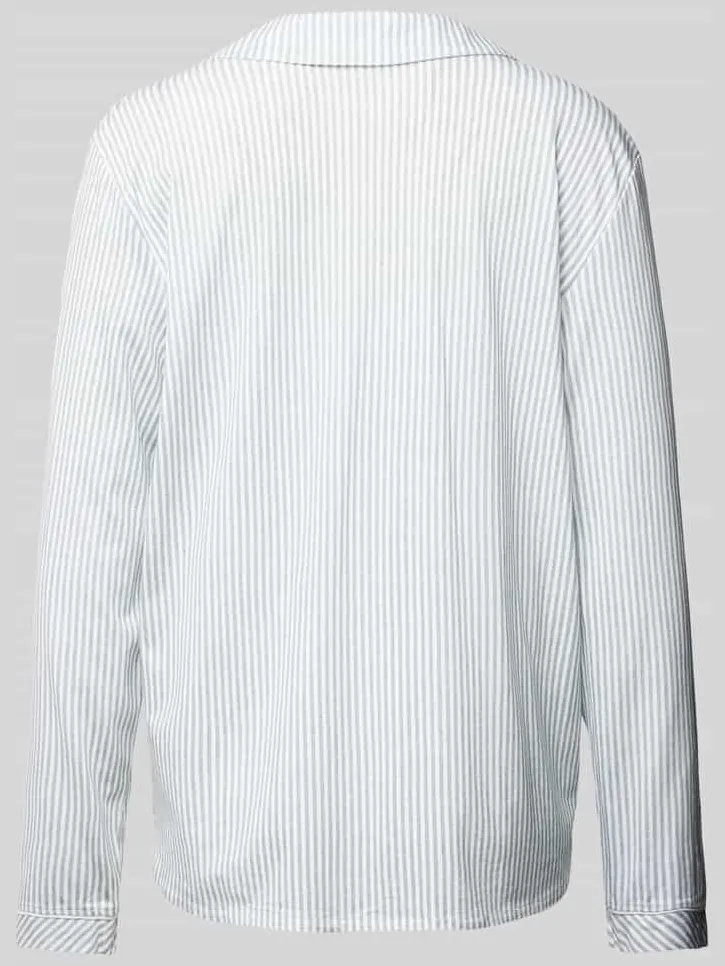 s.Oliver Loose fit pyjamabovendeel van mix van katoen en viscose olijfgroen, foto 2