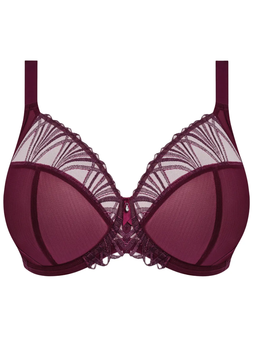Elomi Reja niet-voorgevormde beugel-bh aubergine, foto 2