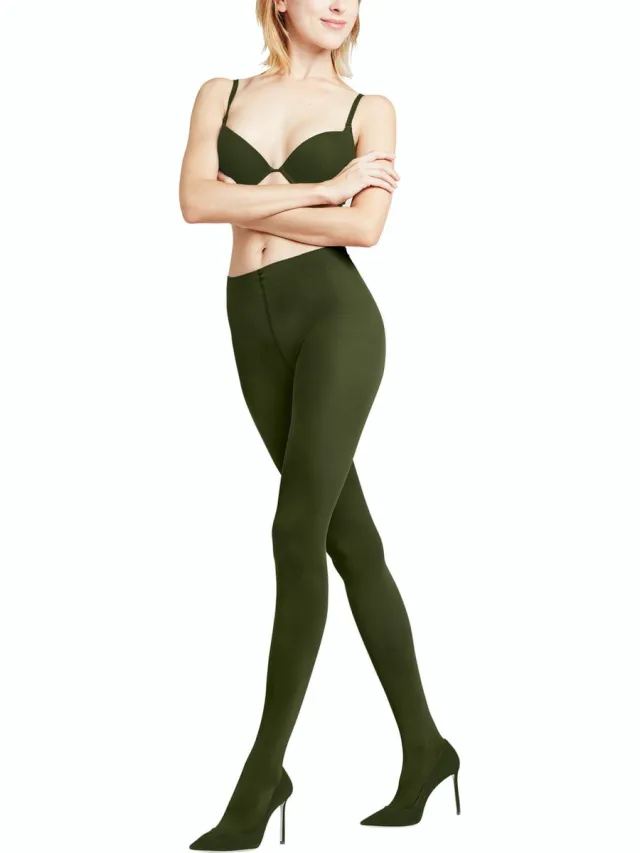 Falke Pure Matt 50 DEN Dames Panty - Groen forest