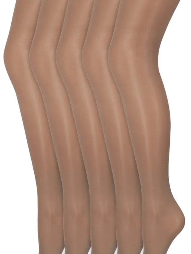 Marianne Glans panty | 35 Denier | Merk: Marianne | Maat: S t/m XXL | Kleur: Taupe | 5 Paar Beige