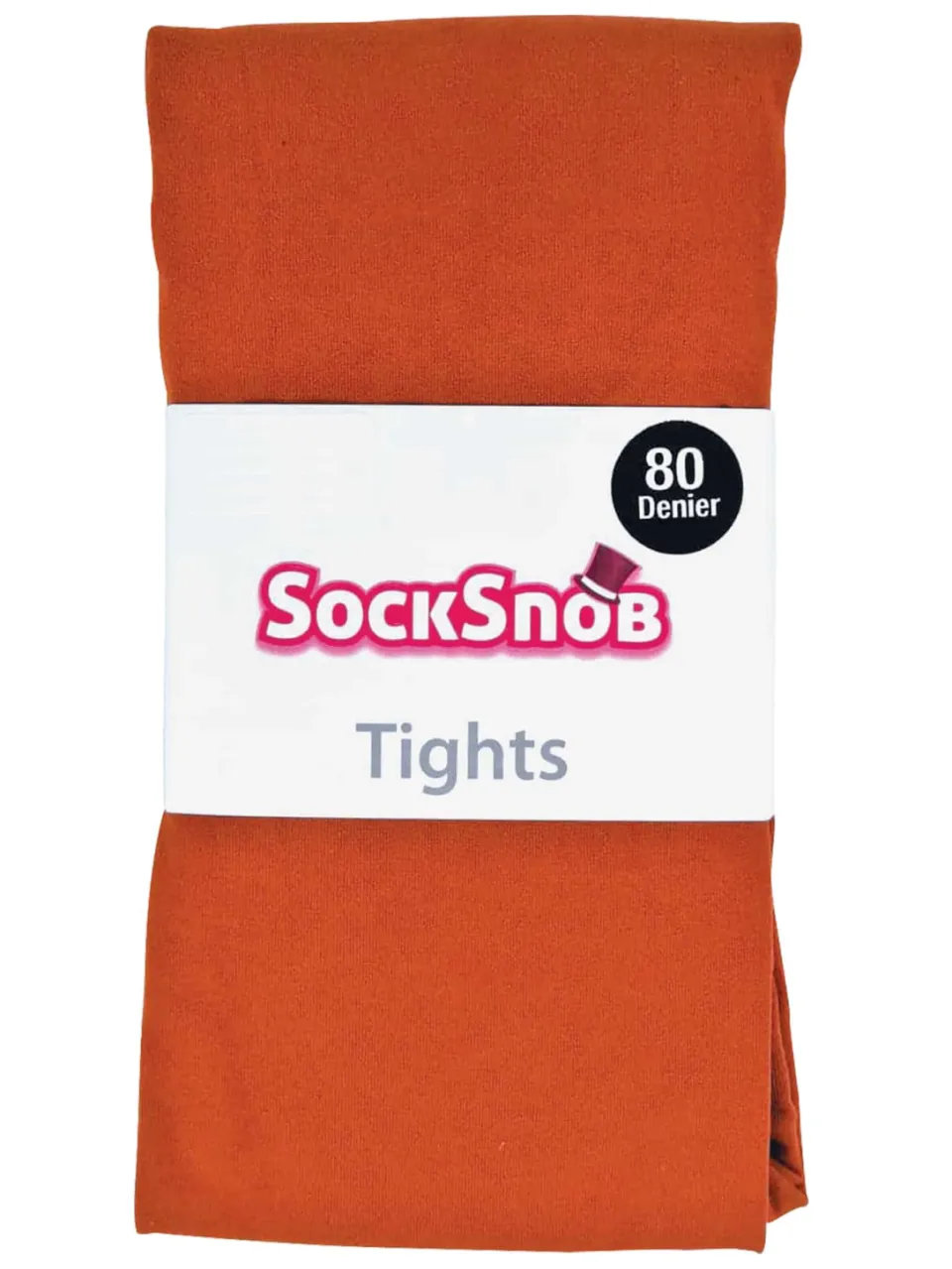 Sock Snob Dames 80 denier ondoorzichtige effen gekleurde panty's - Pottenbakkersklei perzik, foto 2