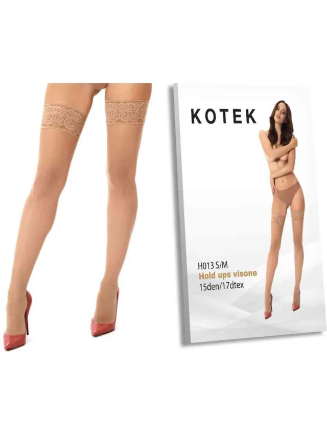 Kotek H013 Hold up kousen - Beige