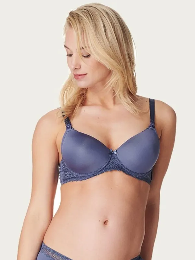 Noppies Deluxe Geo Lace zwangerschapsbh blauw