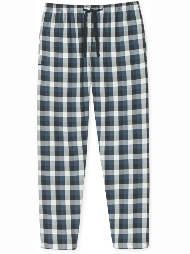 Schiesser heren lange flanellen pyjamabroek - Geruit - MIX & Relax - 56 multicolour 2