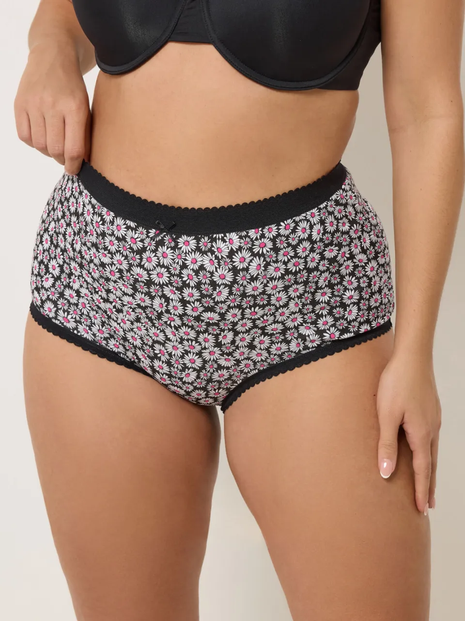 Yours 5Pack Roze Maxislips Met Madeliefjesprint-48, foto 3