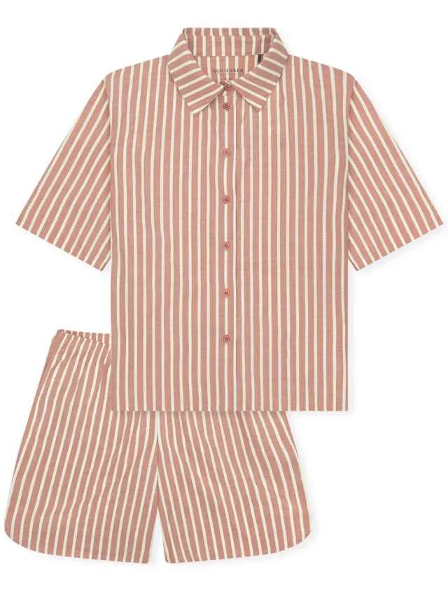 Schiesser Vrouwen Pyjama Selected Premium oranje, foto 2